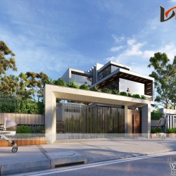 Biệt thự hiện đại có hồ bơi kiểu singapore ở Quảng Bình