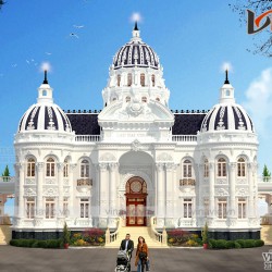 Biệt thự lâu đài Pháp cổ điển đẹp như mơ của doanh nhân LDDT2001