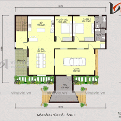 Biệt thự nhà vườn đẹp 2 tầng thiết kế cao cấp BT1820