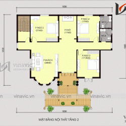 Biệt thự nhà vườn đẹp 2 tầng thiết kế cao cấp BT1820