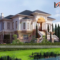 Biệt thự nhà vườn đẹp 2 tầng thiết kế cao cấp BT1820