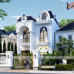 Biệt thự phố 120m2 2 tầng mặt tiền 8m sâu 16m tân cổ điển