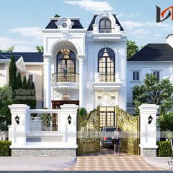 Biệt thự phố 120m2 2 tầng mặt tiền 8m sâu 16m tân cổ điển