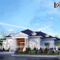 Dinh thự 1 tầng 1000m2 đẳng cấp nhất ở vùng núi thiên nhiên Tây Bắc BT1902