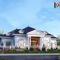 Dinh thự 1 tầng 1000m2 đẳng cấp nhất ở vùng núi thiên nhiên Tây Bắc BT1902