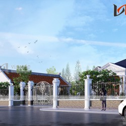 Dinh thự 1 tầng 1000m2 đẳng cấp nhất ở vùng núi thiên nhiên Tây Bắc BT1902