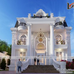 Dinh thự 3 tầng phong cách tân cổ điển ở Hà Nam LDDT2005