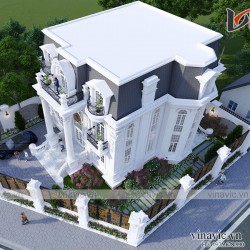 Dinh thự 3 tầng phong cách tân cổ điển ở Hà Nam LDDT2005