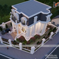 Dinh thự 3 tầng phong cách tân cổ điển ở Hà Nam LDDT2005