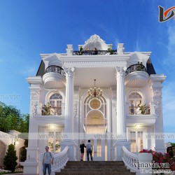 Dinh thự 3 tầng phong cách tân cổ điển ở Hà Nam LDDT2005