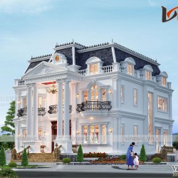 Dinh thự cổ điển 3 tầng 500m2 ở Đông Anh- Hà Nội LDDT2004