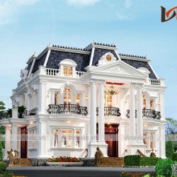 Dinh thự cổ điển 3 tầng 500m2 ở Đông Anh- Hà Nội LDDT2004
