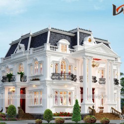 Dinh thự cổ điển 3 tầng 500m2 ở Đông Anh- Hà Nội LDDT2004