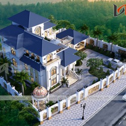 Mẫu Villa 3 tầng mang phong cách Tân Cổ Điển BT1907 đầy sang trọng