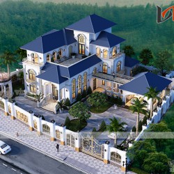 Mẫu Villa 3 tầng mang phong cách Tân Cổ Điển BT1907 đầy sang trọng