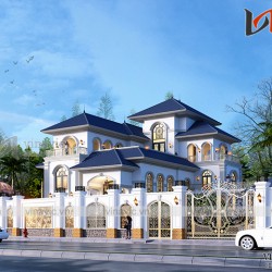 Mẫu Villa 3 tầng mang phong cách Tân Cổ Điển BT1907 đầy sang trọng