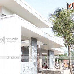Hoàn thiện mẫu biệt thự 1 tầng hiện đại tuyệt đẹp ở miền quê sông nước Tiền Giang TCBT1829