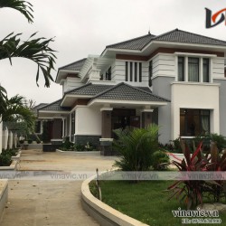 Hoàn thiện mẫu biệt thự hiện đại đẹp ở Sầm Sơn TCBT1828