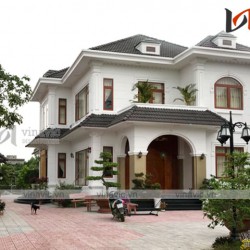 Hoàn thiện mẫu nhà 2 tầng mặt tiền 10m diện tích 150m2 TCBT1826