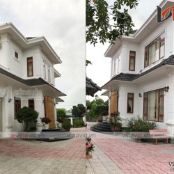 Hoàn thiện mẫu nhà 2 tầng mặt tiền 10m diện tích 150m2 TCBT1826