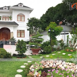 Hoàn thiện mẫu nhà 2 tầng mặt tiền 10m diện tích 150m2 TCBT1826