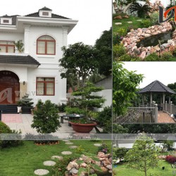 Hoàn thiện mẫu nhà 2 tầng mặt tiền 10m diện tích 150m2 TCBT1826