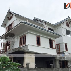 Hoàn thiện mẫu nhà biệt thự 3 tầng mái thái hiện đại tuyệt đẹp