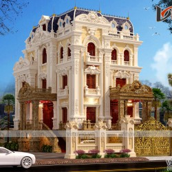 Lâu đài đẹp như cung điện thiết kế sa hoa lộng lẫy LDDT1907