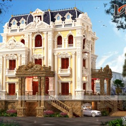 Lâu đài đẹp như cung điện thiết kế sa hoa lộng lẫy LDDT1907