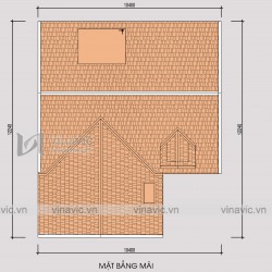 Mẫu nhà 2 tầng thiết kế kiểu Hàn Quốc mặt tiền 12m ấn tượng BT1837