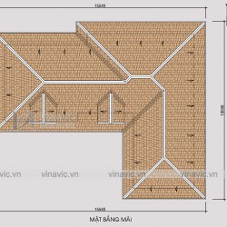 Mẫu nhà biệt thự xinh 2 tầng mái thái mặt tiền rộng BT1809