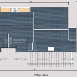 Mẫu thiết kế nhà 1 tầng 1 tum mặt tiền 9m 4 phòng ngủ hiện đại  BT1831