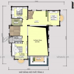 Biệt thự 350m2 4 phòng ngủ 2 tầng 1 lửng mức đầu tư 2.5 tỷ ở Phú Thọ BT1903