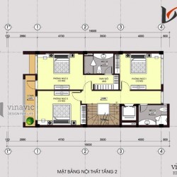 Biệt thự nhà ống đẹp 5 tầng thiết kế sang trọng và hiện đại NO1448