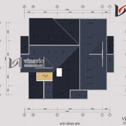 Mẫu nhà 2 tầng 1 tum 4 phòng ngủ mặt tiền 18m chiều sâu 15m  BT1478