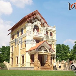 Kiệt tác nghệ thuật mẫu biệt thự cổ điển đẳng cấp BTCC1403