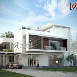 Mẫu biệt thự hiện đại thiết kế tinh tế gẫn gũi thiên nhiên BTCC1421
