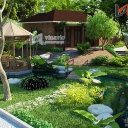 Thiết kế biệt thự không gian mở hòa mình vào thiên nhiên BTCC1425