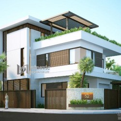Biệt thự hiện đại thiết kế sang trọng 2 mặt tiền BTCC1428