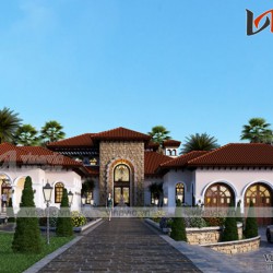 Thiết kế biệt thự nghỉ dưỡng kiến trúc Địa Trung Hải