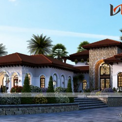 Thiết kế biệt thự nghỉ dưỡng kiến trúc Địa Trung Hải