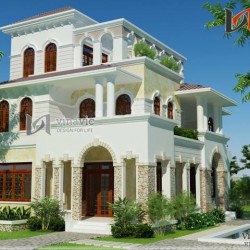 Mẫu thiết kế thi công biệt thự cổ điển sang trọng và đẳng cấp BTCC1411