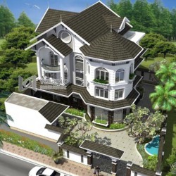 Biệt thự tân cổ điển đẹp nổi bật đầy quyến rũ BTCC1429
