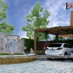 Thiết kế nhà mái thái 1 tầng 3 phòng ngủ 150m2 ở Hòa Bình BT1691