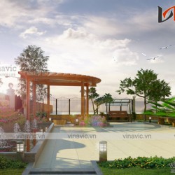 Biệt thự vườn 1 tầng 4 phòng ngủ tân cổ điển Hạ Hòa- Phú Thọ BT1676