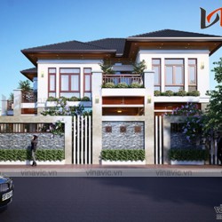 Biệt thự 2 tầng 160m2 ở Thành phố Vinh- Nghệ An BT1672