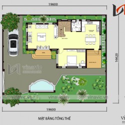 Mẫu nhà 2 tầng diện tích rộng 9m sâu 14 m 4 phòng ngủ hiện đại BT1693