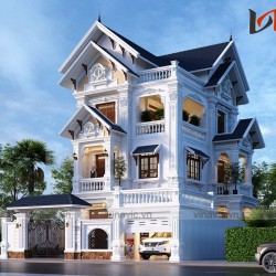 Thiết kế nhà phố 3 tầng kích thước 8x10m BT1834