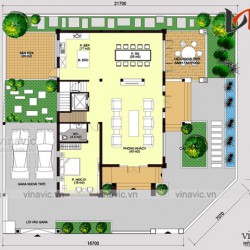 Biệt thự đẹp 3 tầng tân cổ điển 2 mặt tiền 15m sâu 21m ở Vũng Tàu BT1690