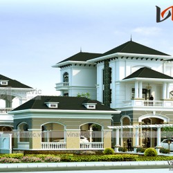 Mẫu thiết kế biệt thự 3 tầng cao cấp ở Đảo Phú Quốc- Kiên Giang BT1699